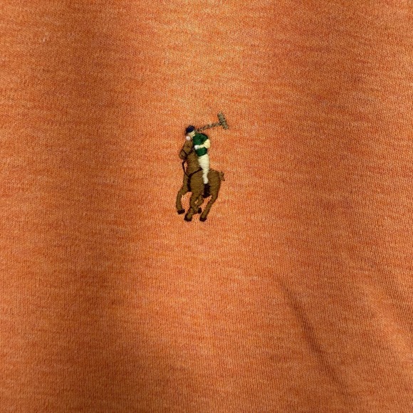 Polo Ralph Lauren Polo Shirt Mens XL Orange Classic Fit 100% Cotton Casual Knit - Picture 2 of 8